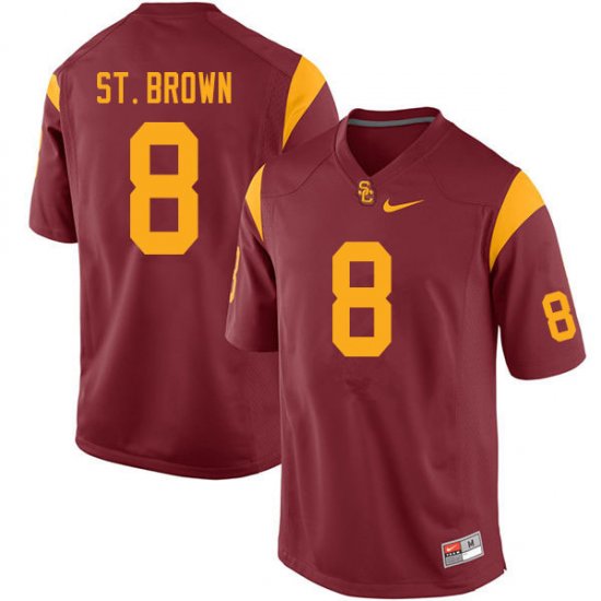 Cardinal Amon-Ra St. Brown #8 Trojans Men Alumni College Football Jersey -Hot Sale