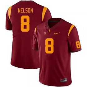 Cardinal Malachi Nelson #8 Trojans Men Fashion University Football Jersey -Hot Sale