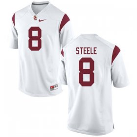 White Chris Steele #8 Trojans Men Classic College Football Jersey -Hot Sale