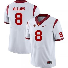 White CJ Williams #8 Trojans Men Official NCAA Football Jersey -Hot Sale