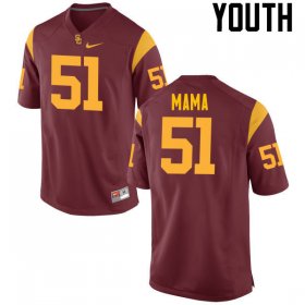 Red Damien Mama #51 Trojans Youth Alumni College Football Jersey -Hot Sale