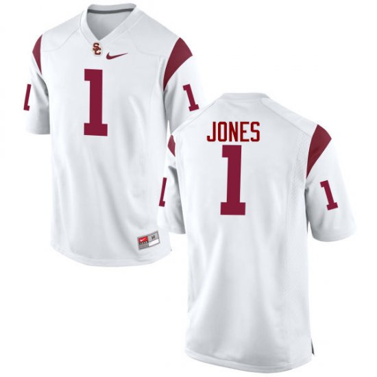 White Jack Jones #1 Trojans Men Classic NCAA Football Jersey -Hot Sale