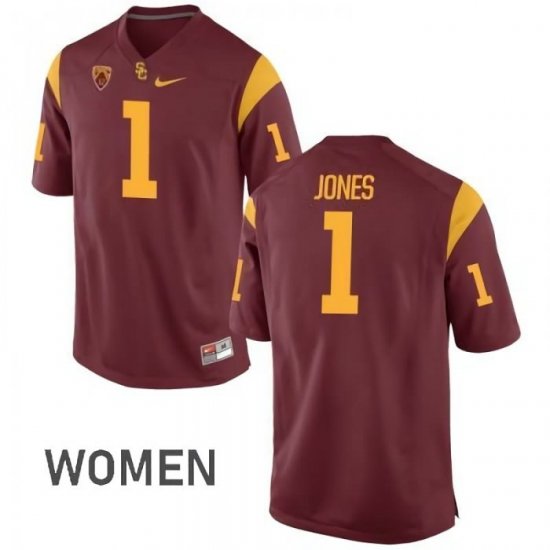 Cardinal Jack Jones #1 Trojans Women Alumni College Football Jersey -Hot Sale