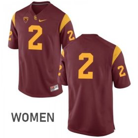 Cardinal Adoree' Jackson #2 Trojans Women Classic College Football Jersey -Hot Sale