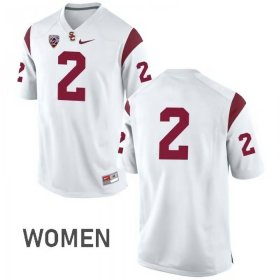 White Adoree' Jackson #2 Trojans Women Official University Football Jersey -Hot Sale