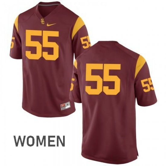 Cardinal Junior Seau #55 Trojans Women Classic NCAA Football Jersey -Hot Sale