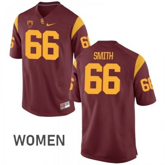 Cardinal Cole Smith #66 Trojans Women Official NCAA Football Jersey -Hot Sale