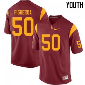 Cardinal Nick Figueroa #50 Trojans Youth Fashion College Football Jersey -Hot Sale