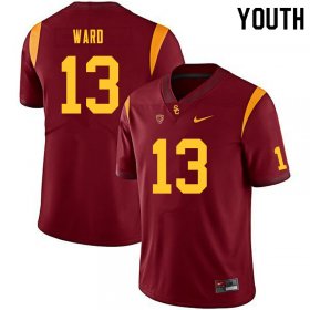 Cardinal Isaac Ward #13 Trojans Youth Alumni NCAA Football Jersey -Hot Sale