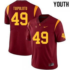 Cardinal Tuli Tuipulotu #49 Trojans Youth Fashion NCAA Football Jersey -Hot Sale