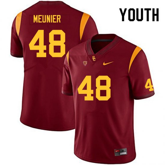 Cardinal Daniel Meunier #48 Trojans Youth Alumni NCAA Football Jersey -Hot Sale